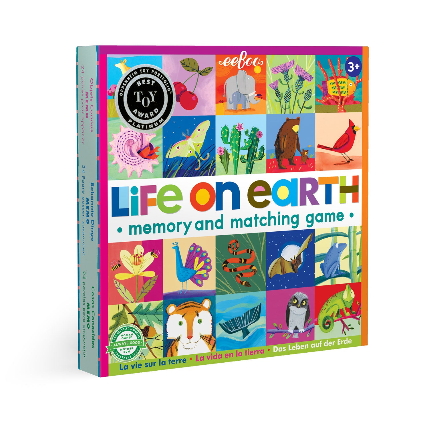 eeboo Memory & Matching Game - Life On Earth image 0