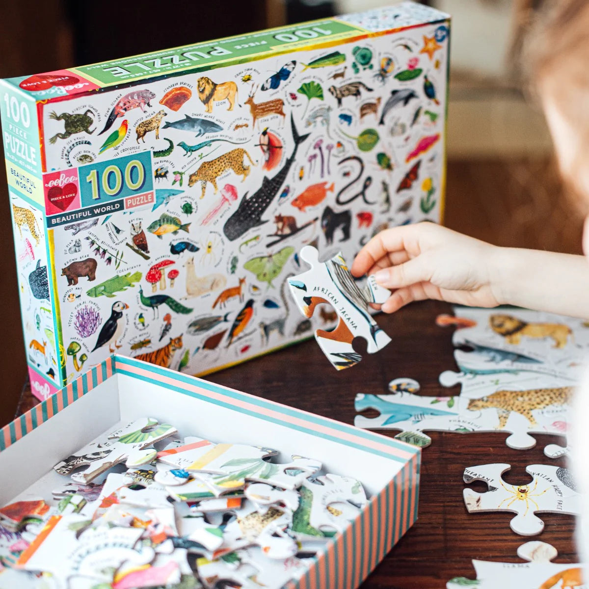 eeBoo 100 Piece Jigsaw Puzzle - Beautiful World image 2