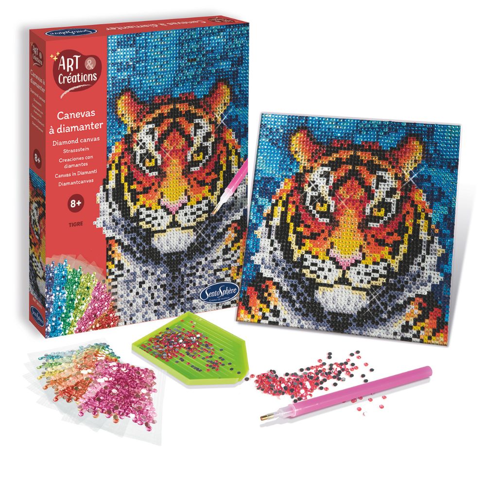 Sentosphère Diamond Art Craft Kit - Tiger image 1
