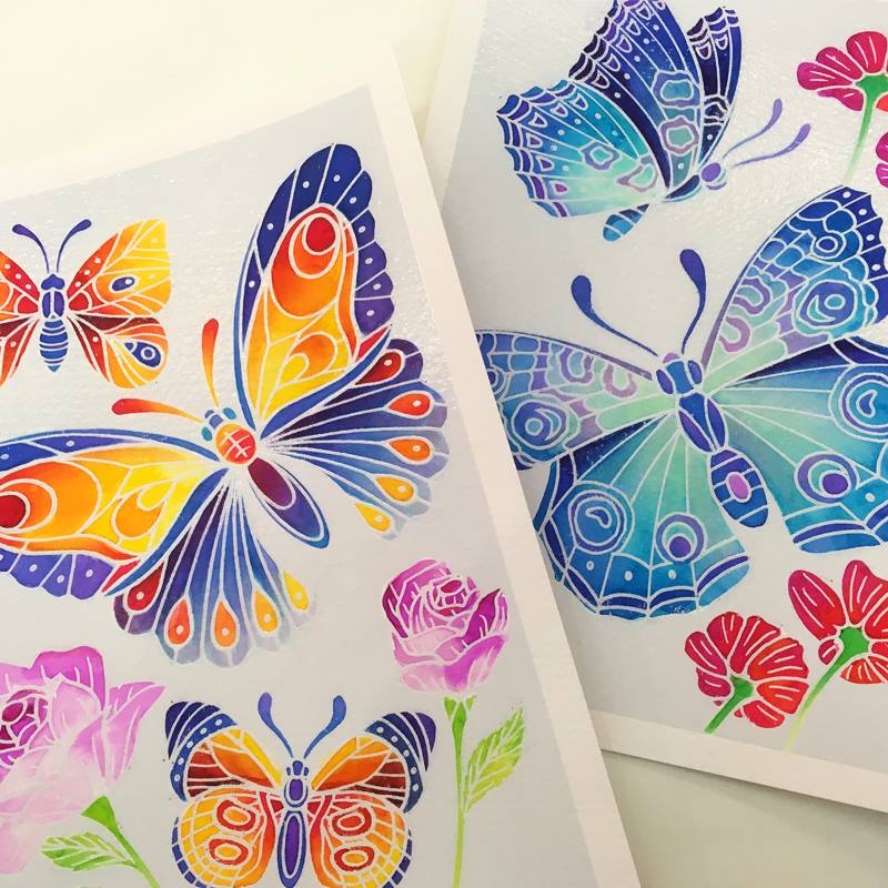 Aquarellum Junior Butterflies & Flowers