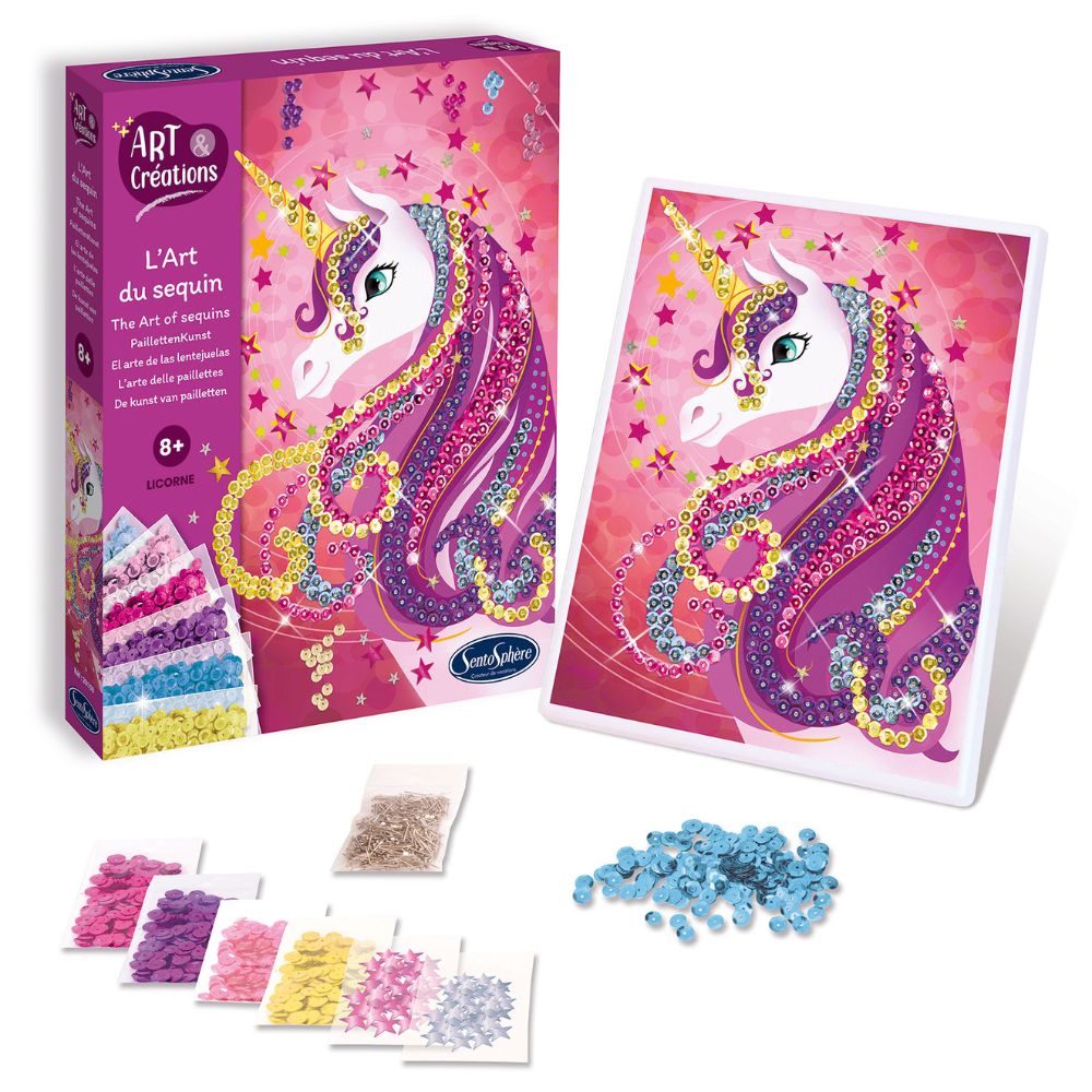 Sentosphère Sequin Art - Unicorn