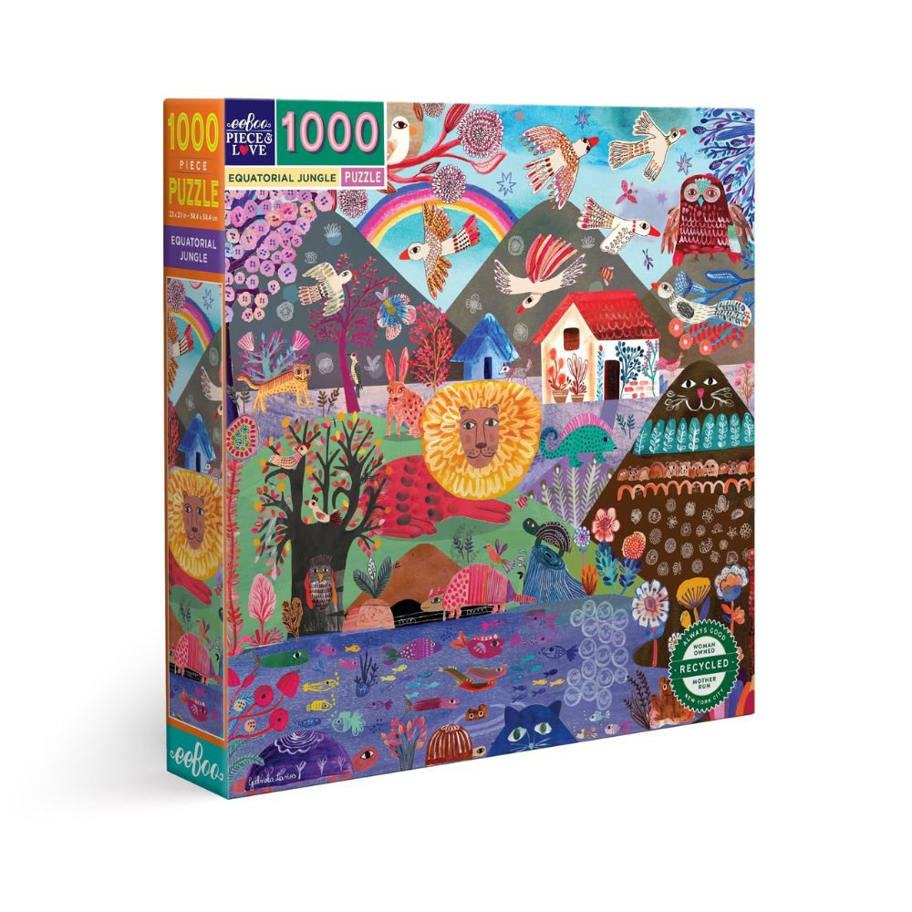 eeBoo 1000 Piece Jigsaw Puzzle - Equatorial Jungle