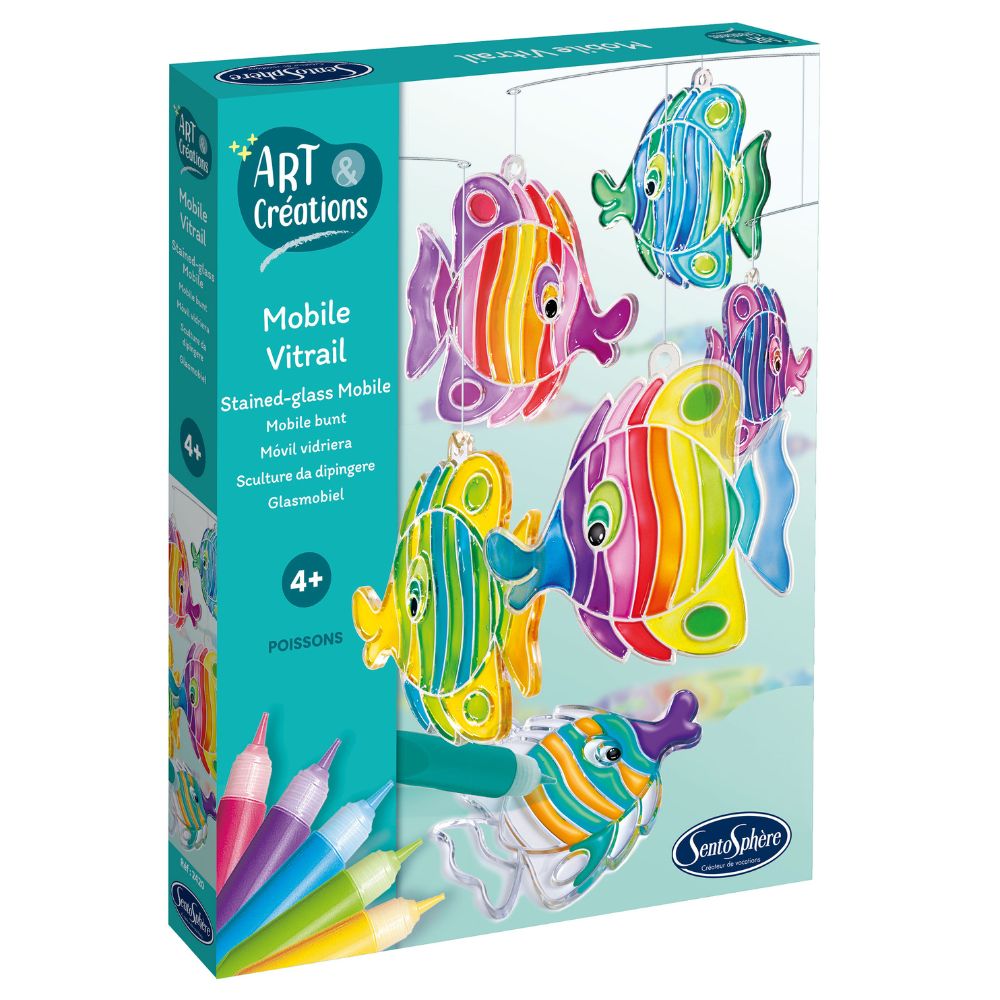 Sentosphère Stained Glass Fish Mobile