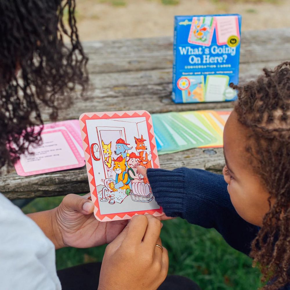 eeBoo Conversation Cards - What's Going On Here?