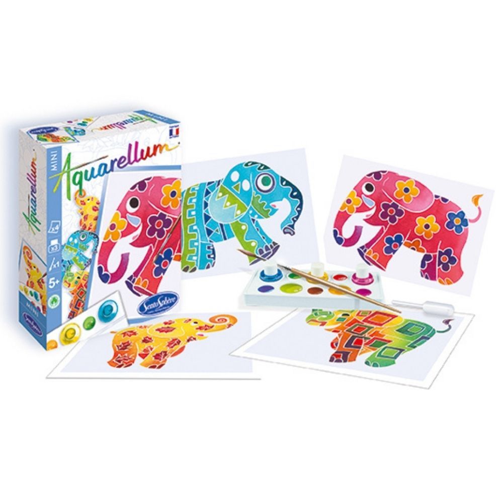 Painting Kits for Kids - Aquarellum Elephants - Small image 1
