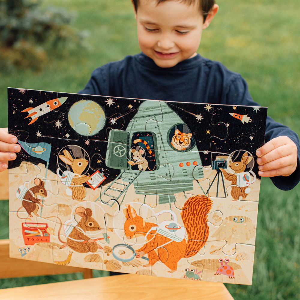 eeBoo 20 Piece Jigsaw Puzzle - Space Exploration image 2
