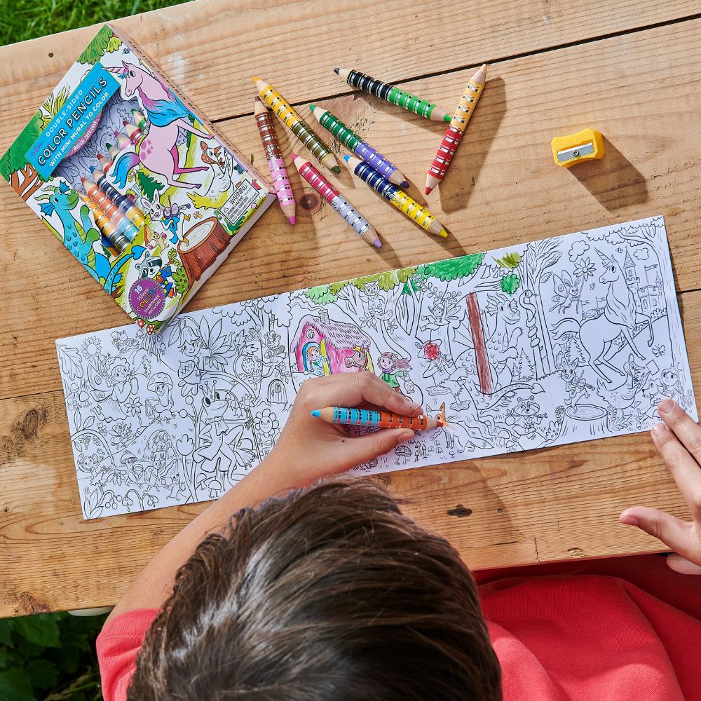 eeBoo Biggie Mini Mural To Colour - Magical Creatures
