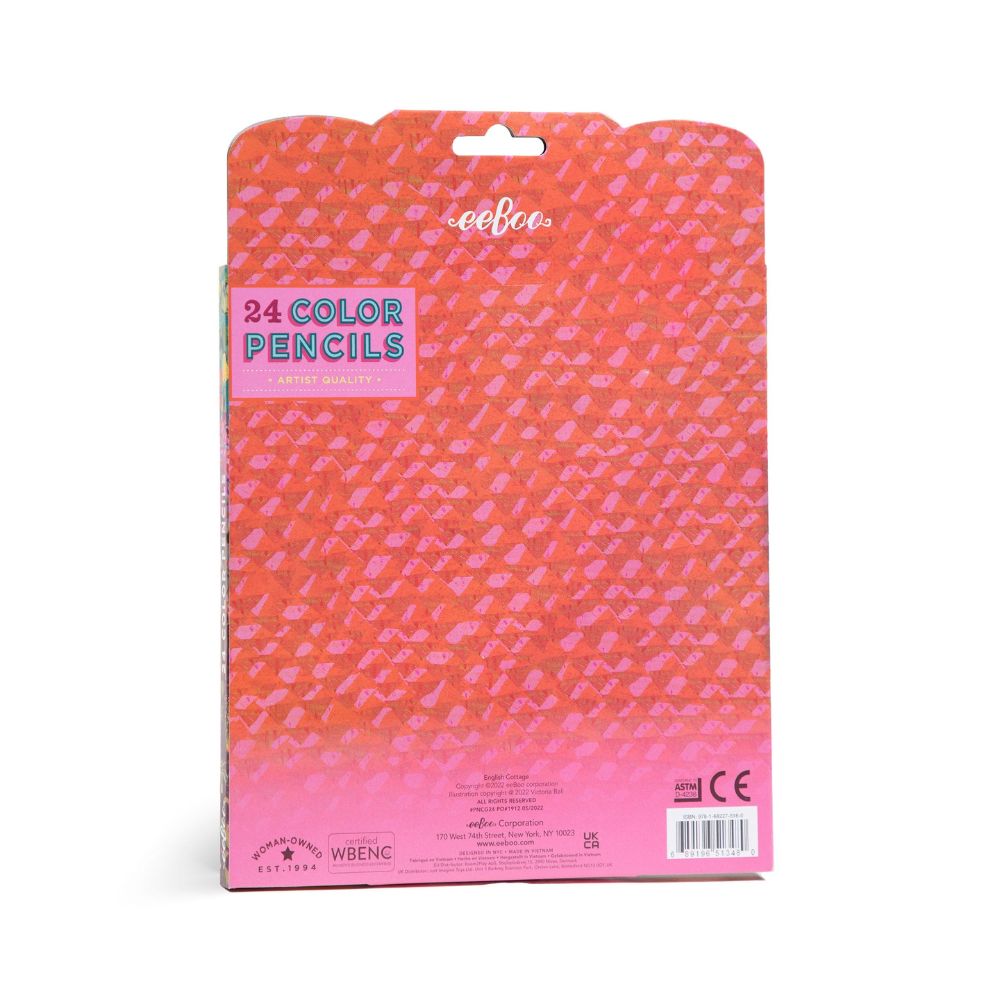 eeboo Pencils - English Cottage 24 Colour Pencils
