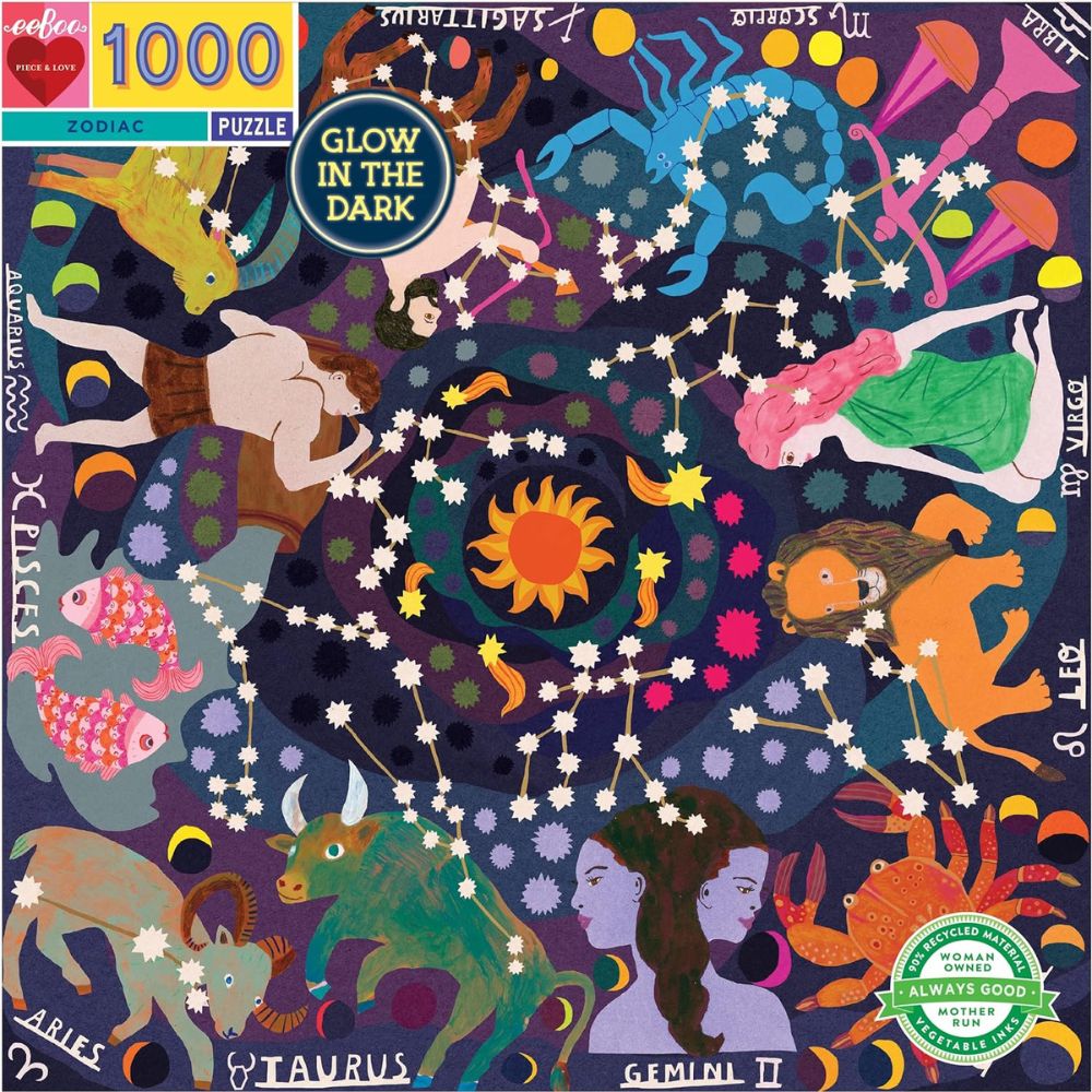 eeBoo 1000 Piece Jigsaw Puzzle - Zodiac