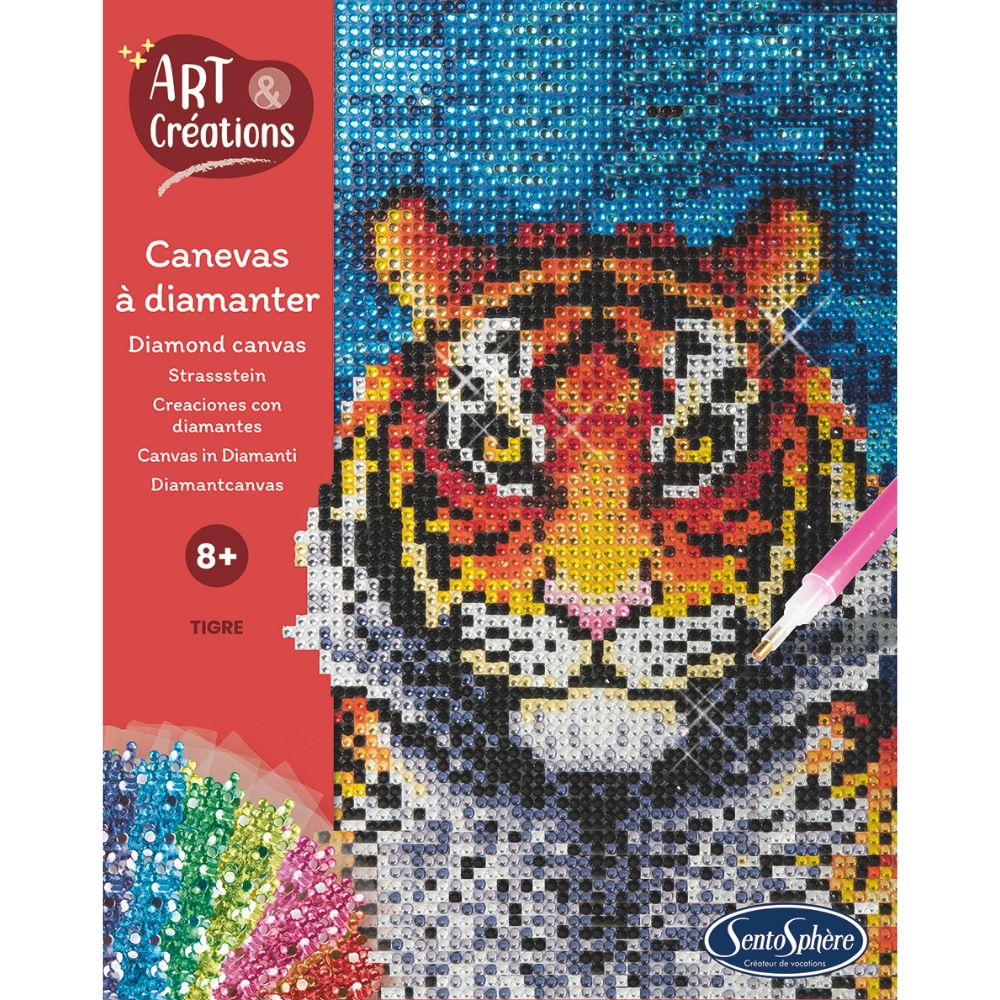 Sentosphère Diamond Art Craft Kit - Tiger image 2