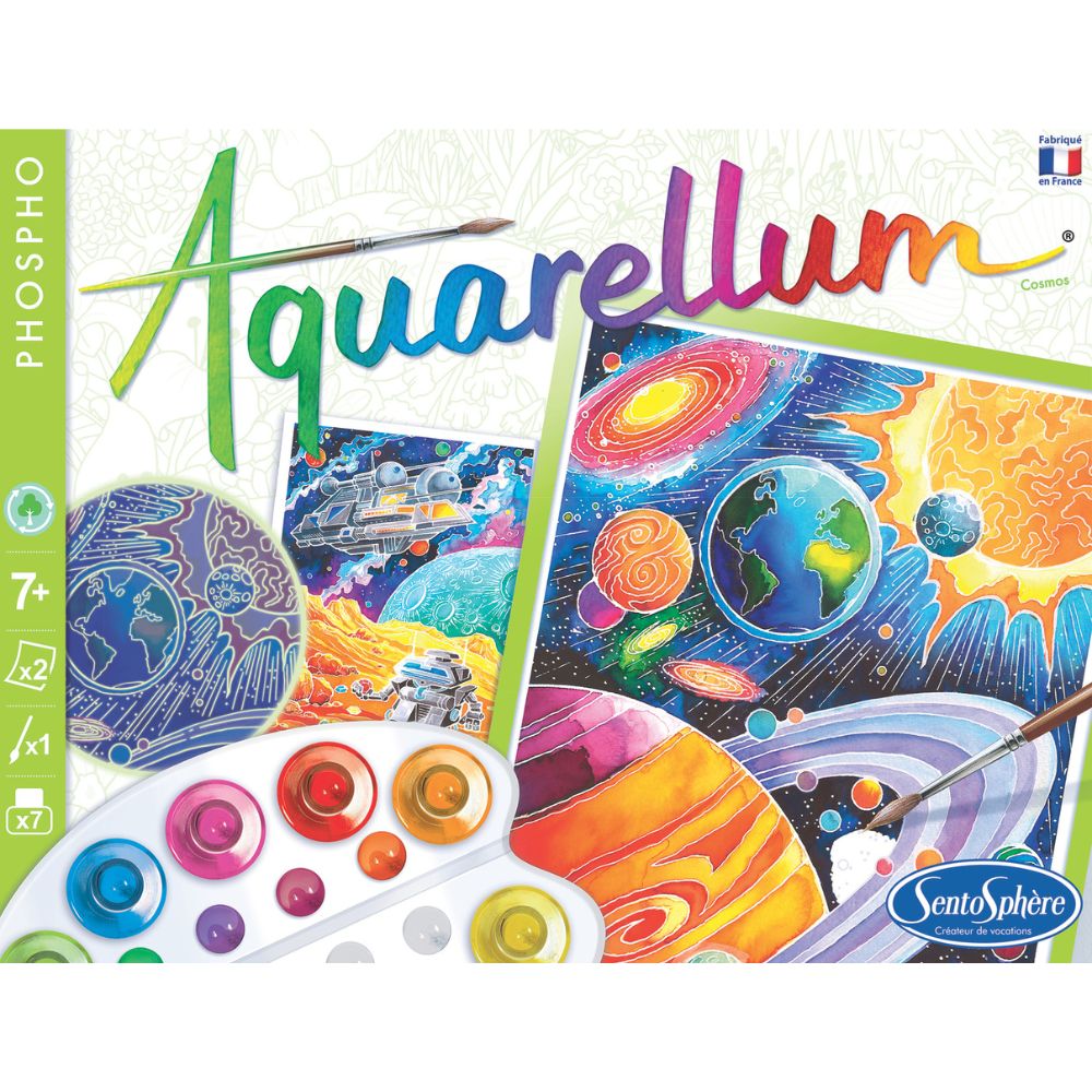 Aquarellum Cosmos - Glow In The Dark Painting Set