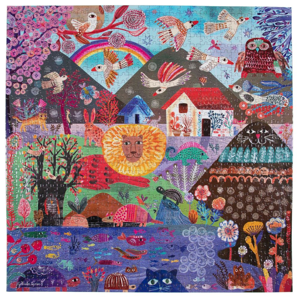 eeBoo 1000 Piece Jigsaw Puzzle - Equatorial Jungle