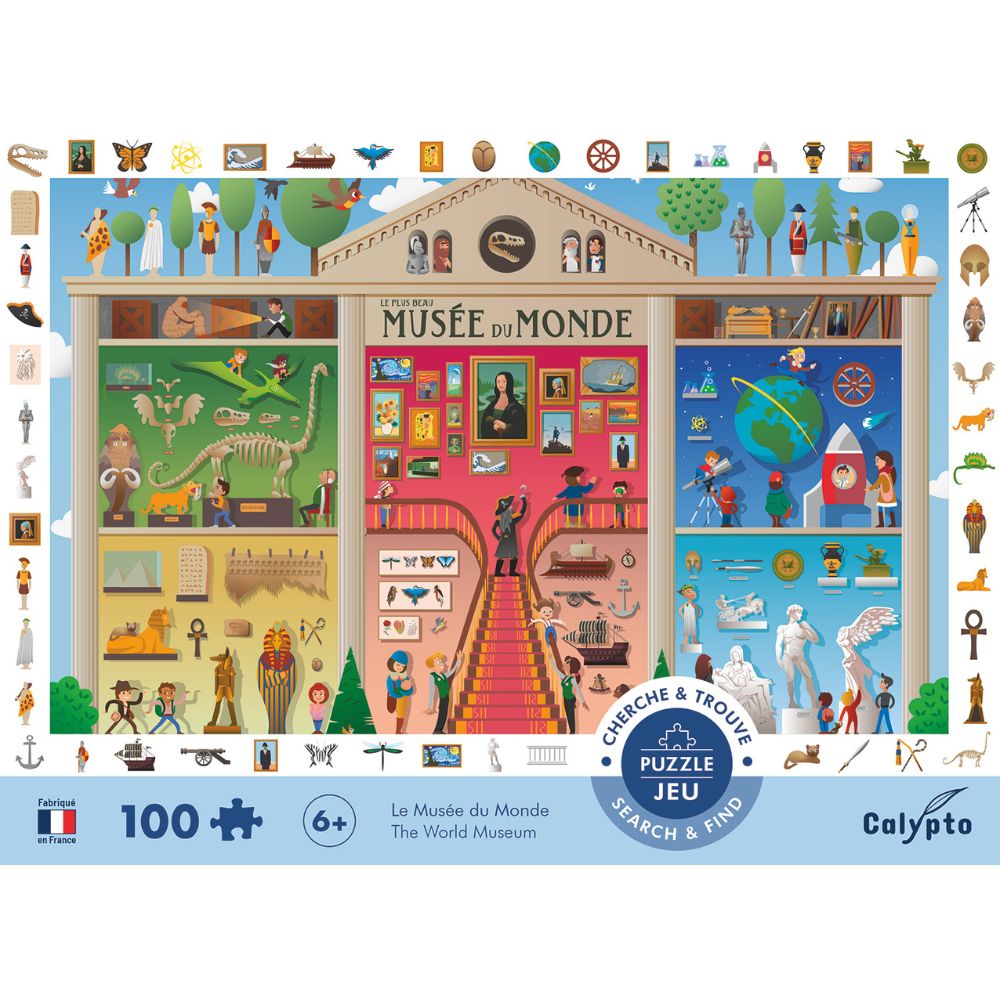 Calypto Jigsaw Puzzle - Search & Find World Museum 100 pieces