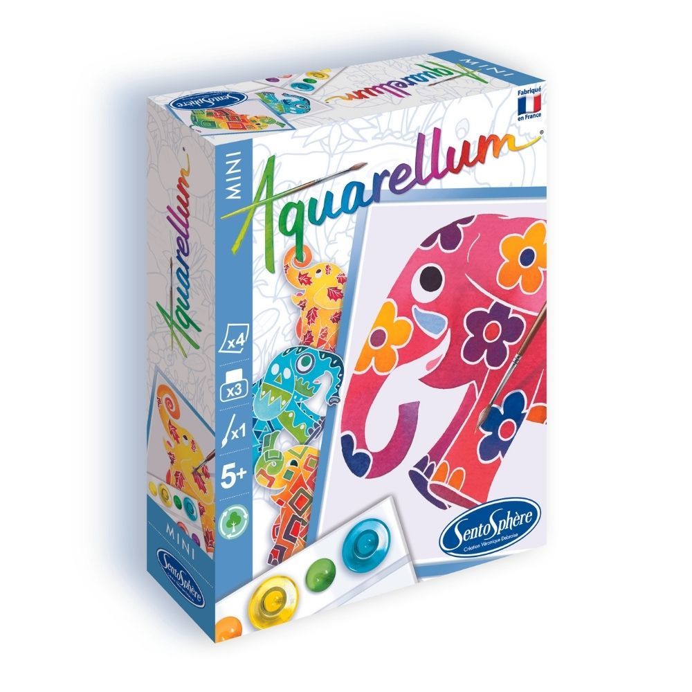 Painting Kits for Kids - Aquarellum Elephants - Small image 0