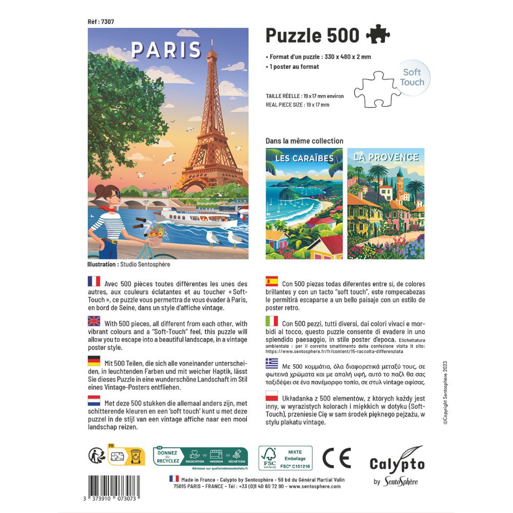 Calypto Jigsaw Puzzle 500 Piece - Paris