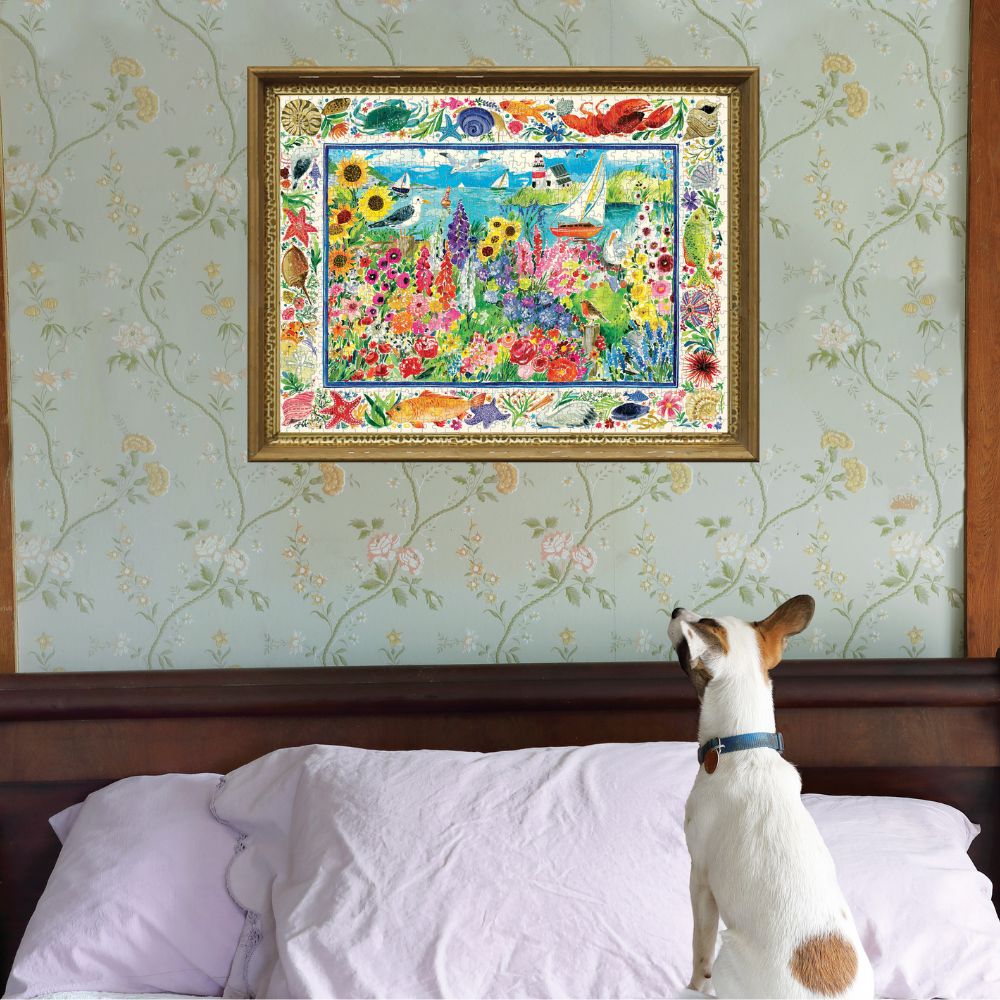 eeBoo 1000 Piece Rectangular Jigsaw Puzzle - Seagull Garden