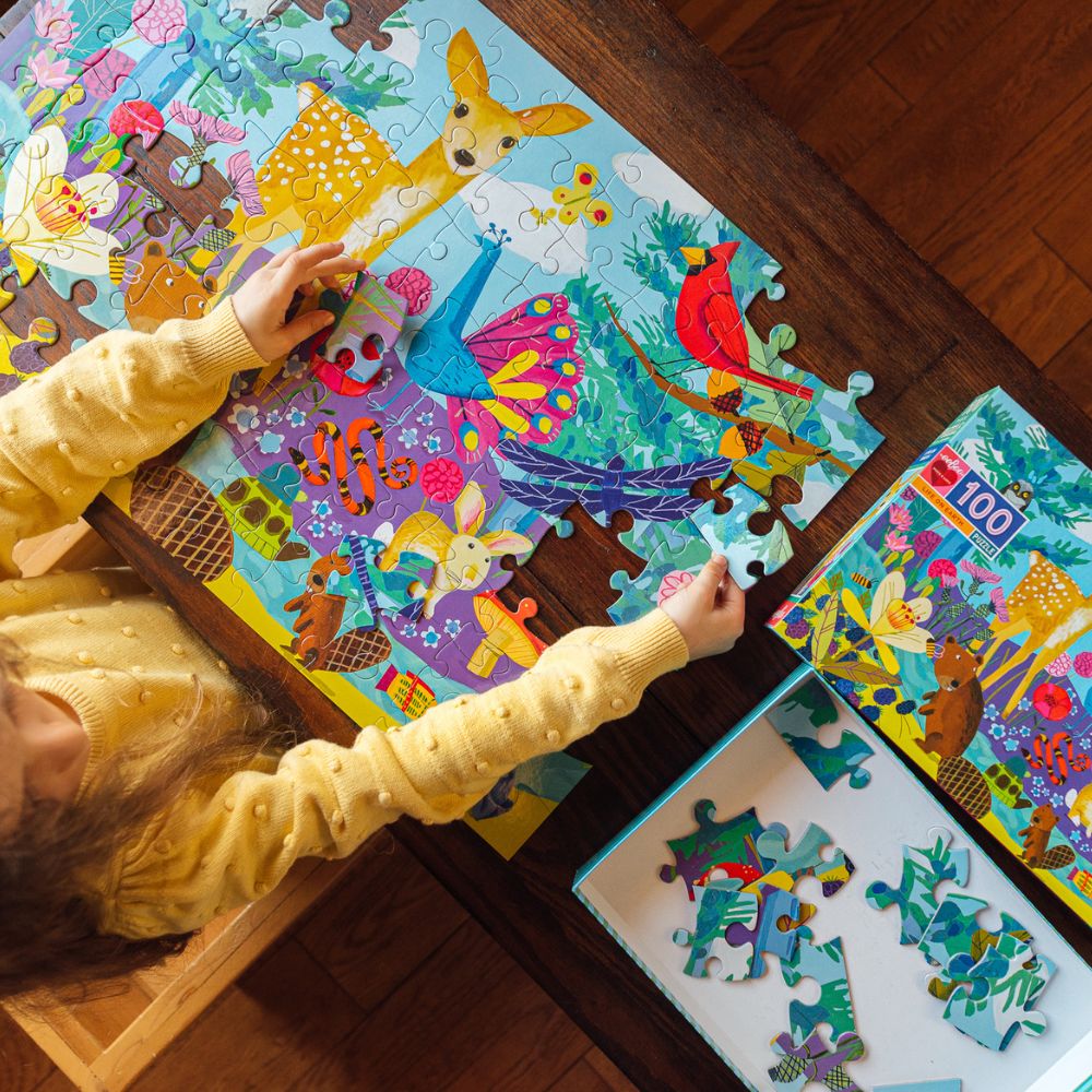 eeBoo 100 Piece Jigsaw Puzzle - Life On Earth