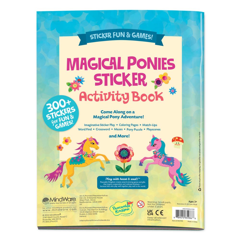 Sticker Activity Book - Magical Ponies by Peaceable Kingdom image 6