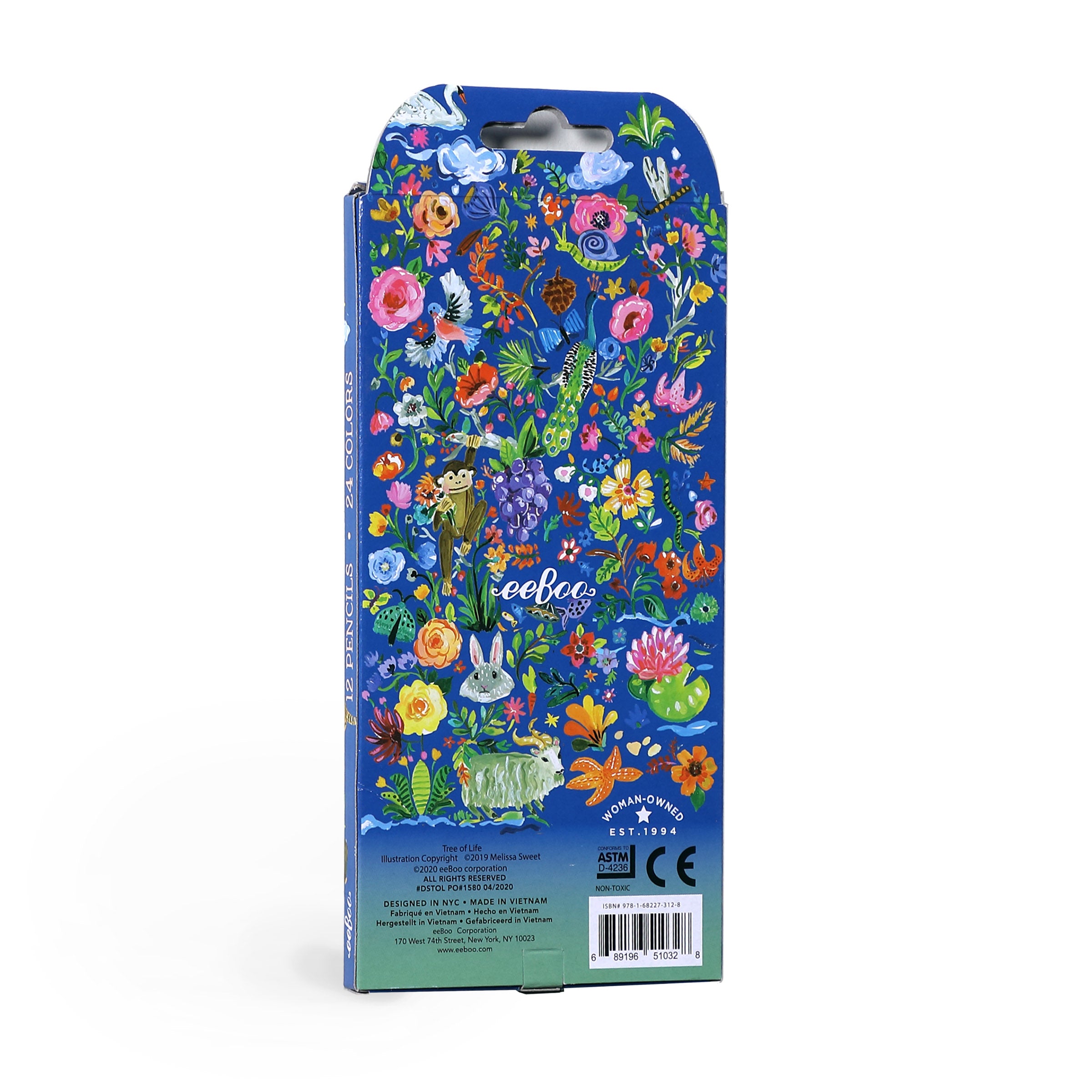 eeBoo Pencils - Tree of Life 12 Double-Sided Pencils image 1