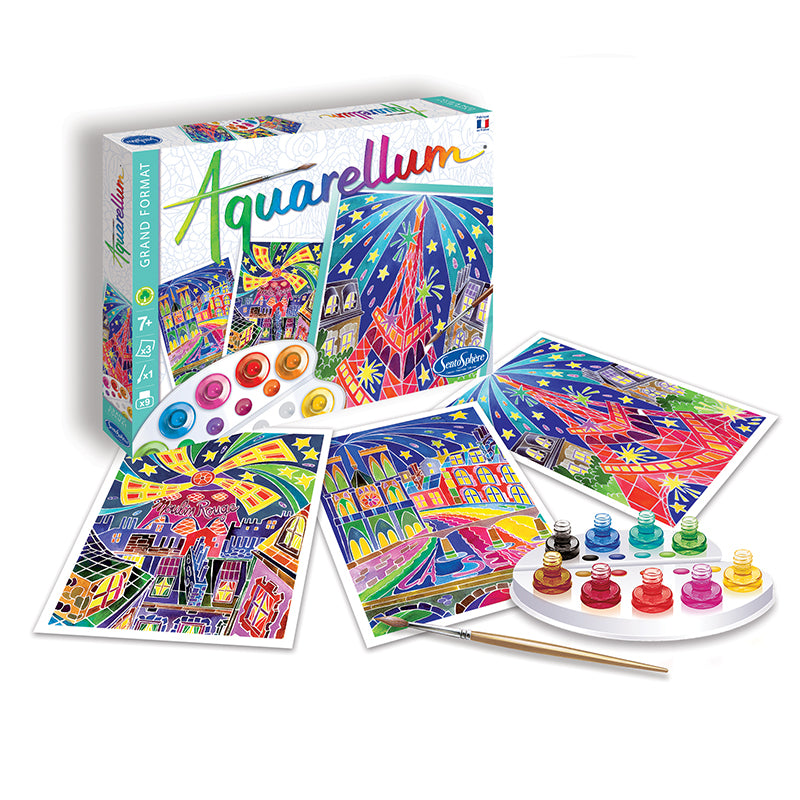 Painting Kits for Kids - Aquarellum Paris by Night - Large image 0