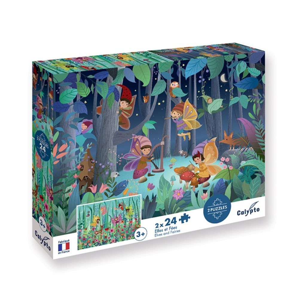 Calypto Jigsaw Puzzle - Elves and Fairies 2 x 24 pieces