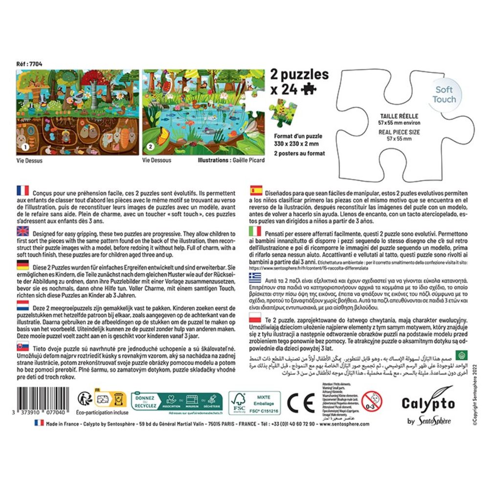 Calypto Jigsaw Puzzle - Life Above, Life Below 2 x 24 pieces