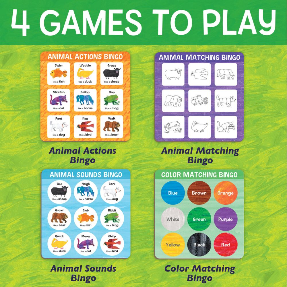 PREORDER - World of Eric Carle: Animal Bingo – A Movement, Sound & Matching Game for Toddlers
