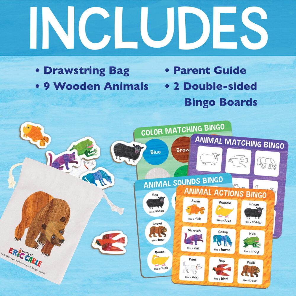 PREORDER - World of Eric Carle: Animal Bingo – A Movement, Sound & Matching Game for Toddlers