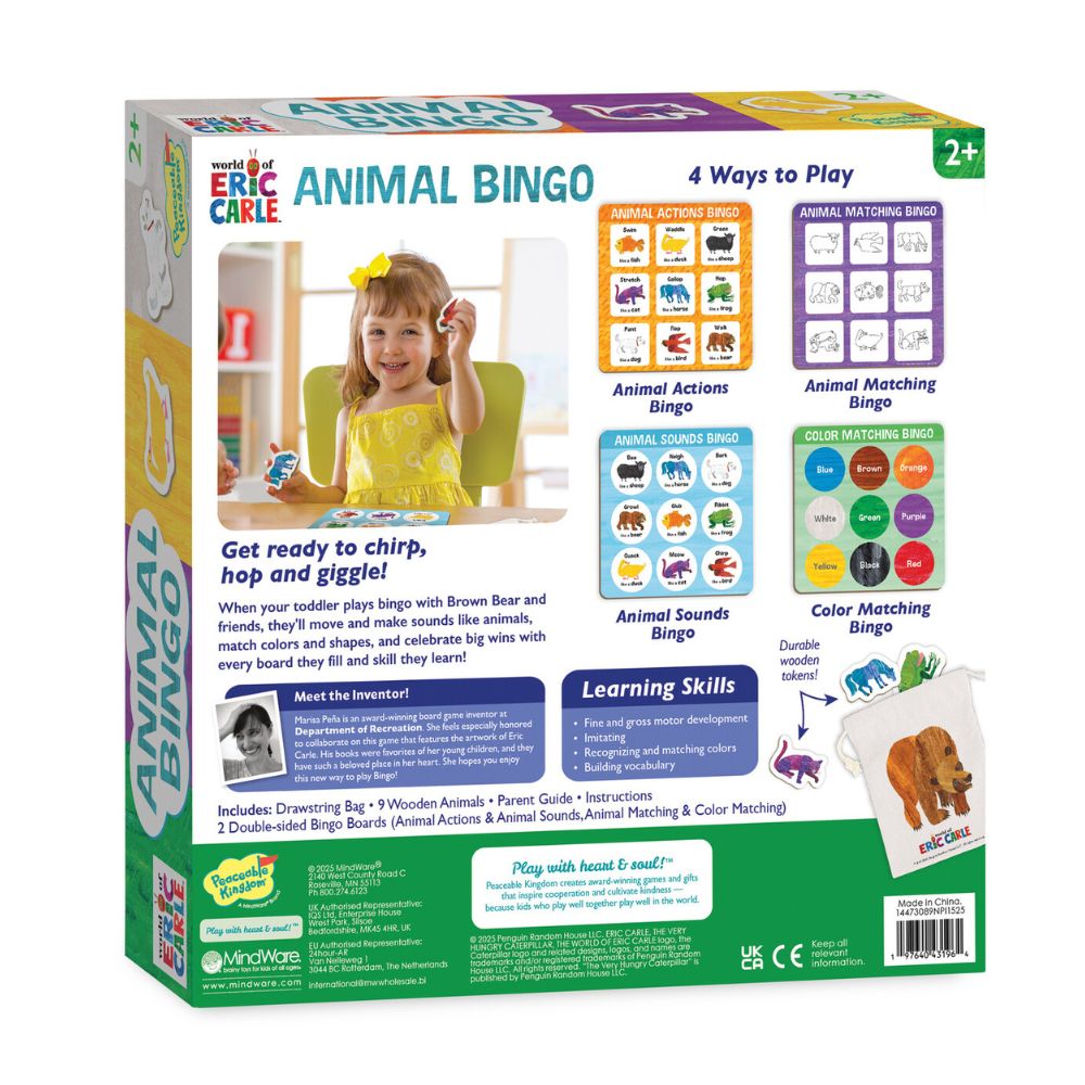 PREORDER - World of Eric Carle: Animal Bingo – A Movement, Sound & Matching Game for Toddlers
