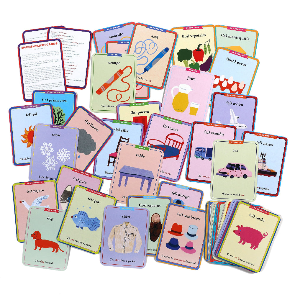 eeboo Vocabulary Flash Cards - Spanish