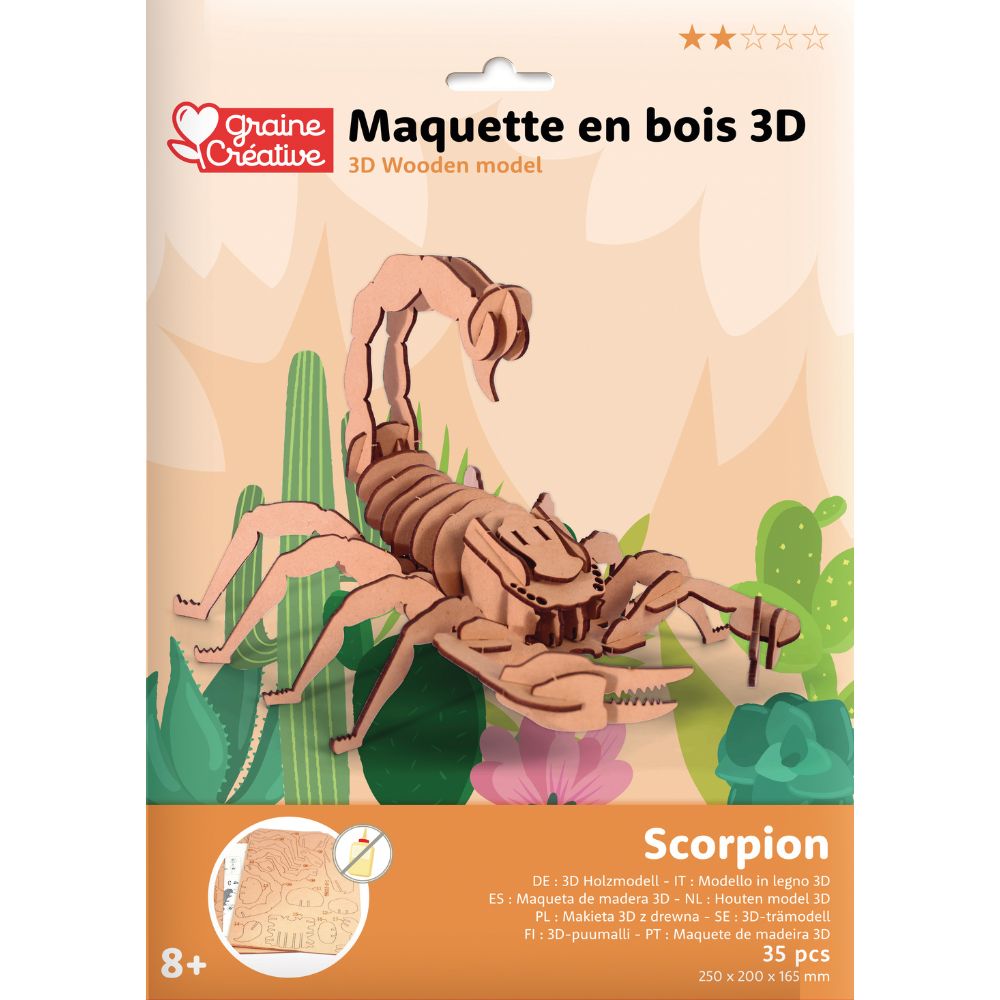 Graine Creative 3D Model - Scorpion (35 pcs)
