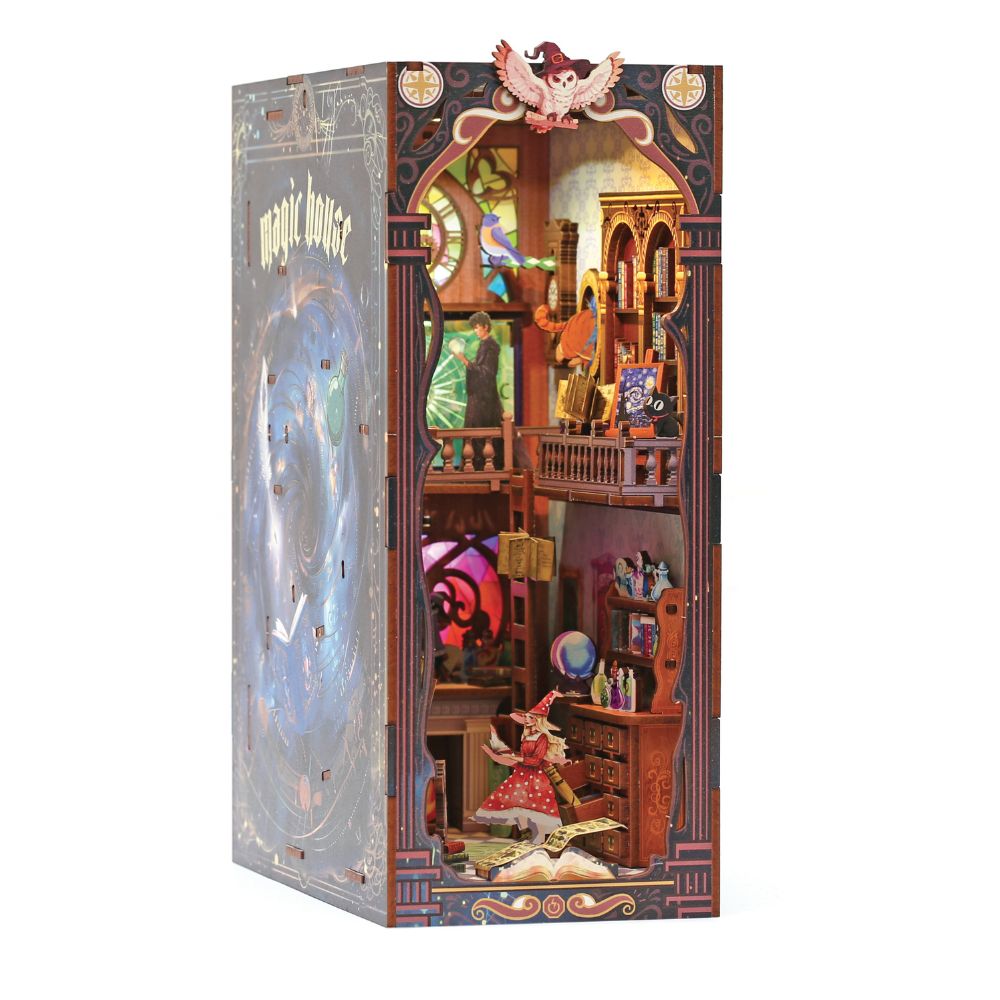Graine Creative 3D Wooden Bookshelf Model - Magic House