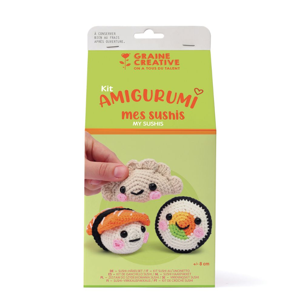 Graine Creative Amigurumi Crochet Kit - My Sushi