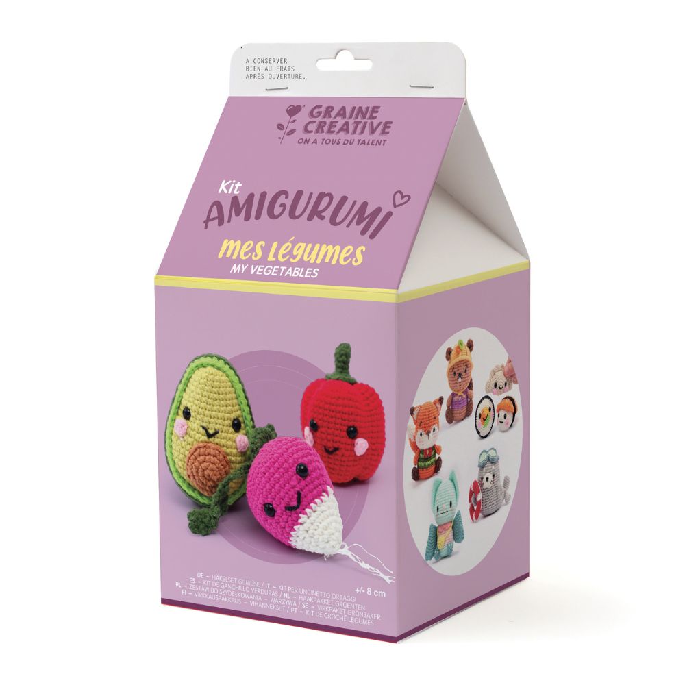 Graine Creative Amigurumi Crochet Kit - My Vegetables