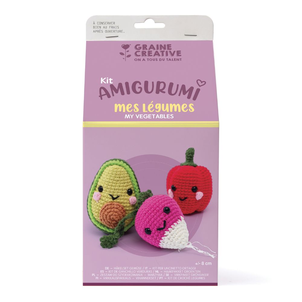 Graine Creative Amigurumi Crochet Kit - My Vegetables