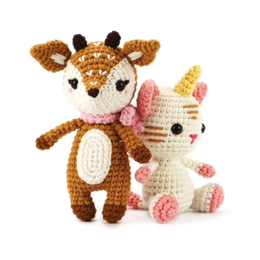 Graine Creative Amigurumi Crochet Kit – Caticorn 120mm