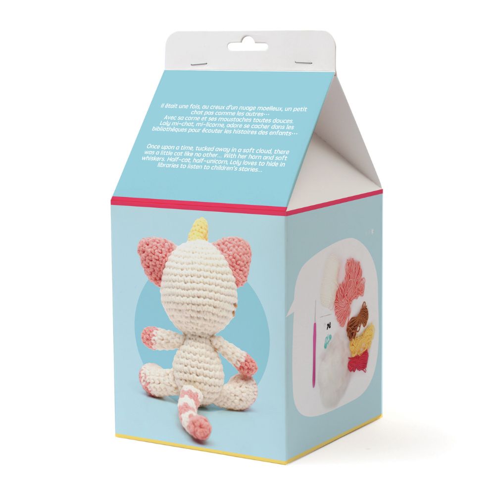 Graine Creative Amigurumi Crochet Kit – Caticorn 120mm