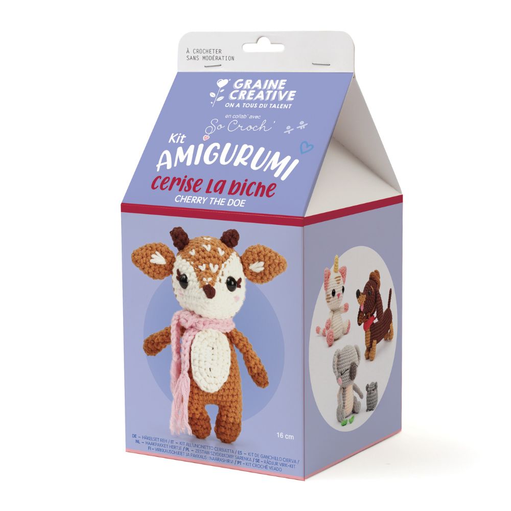 Graine Creative Amigurumi Crochet Kit – Deer 160mm