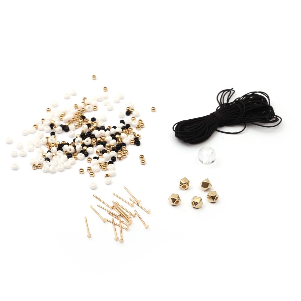 Graine Creative Make Your Own Bracelets Kit - Gold and Black