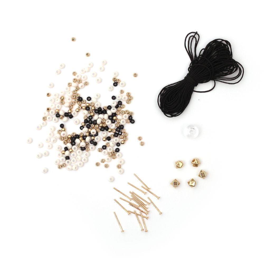 Graine Creative Make Your Own Bracelets Kit - Gold and Black