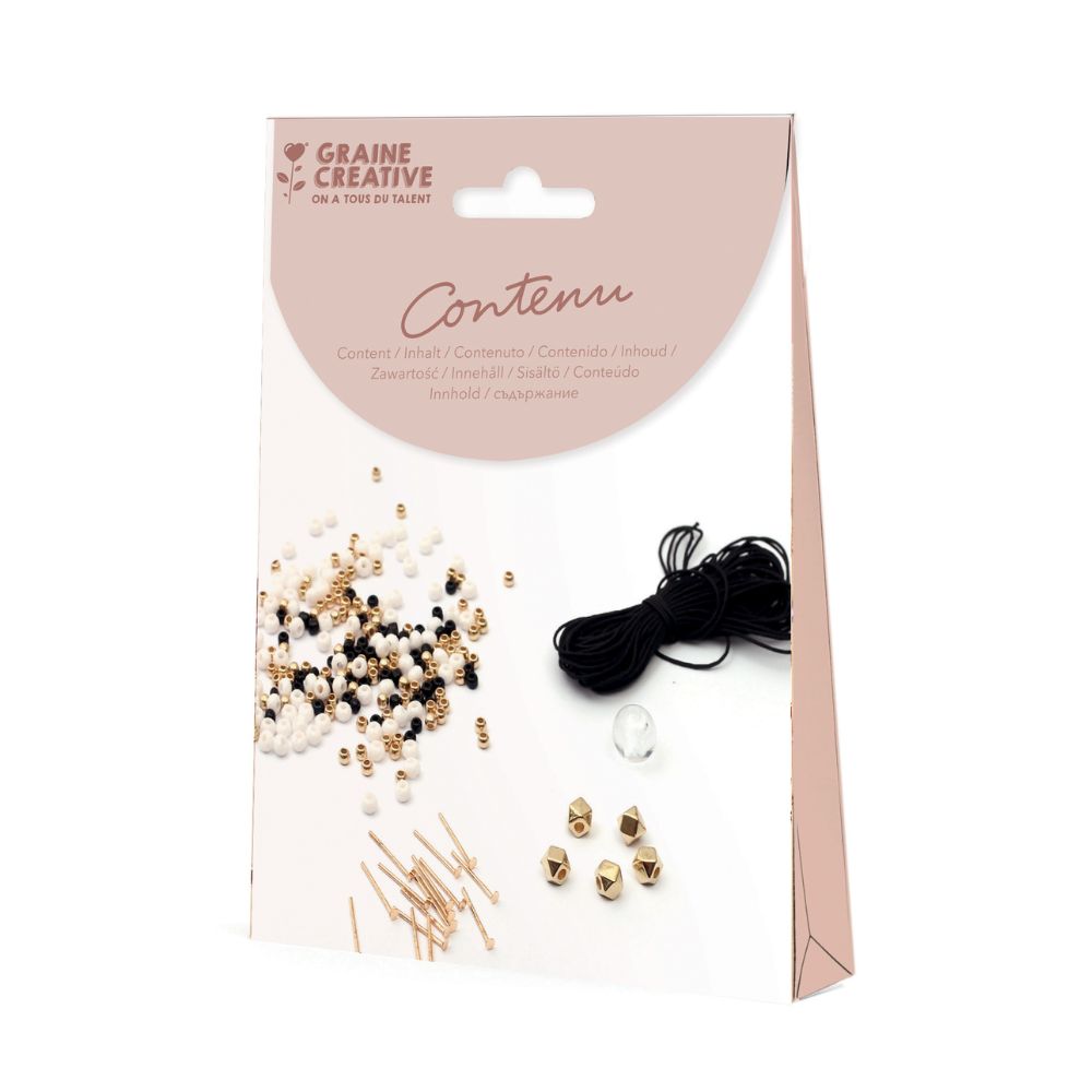 Graine Creative Make Your Own Bracelets Kit - Gold and Black