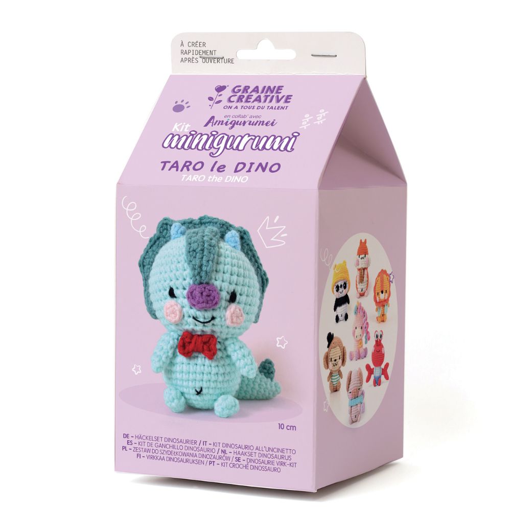Graine Creative Dinosaur Mini Amigurumi Kit 100mm