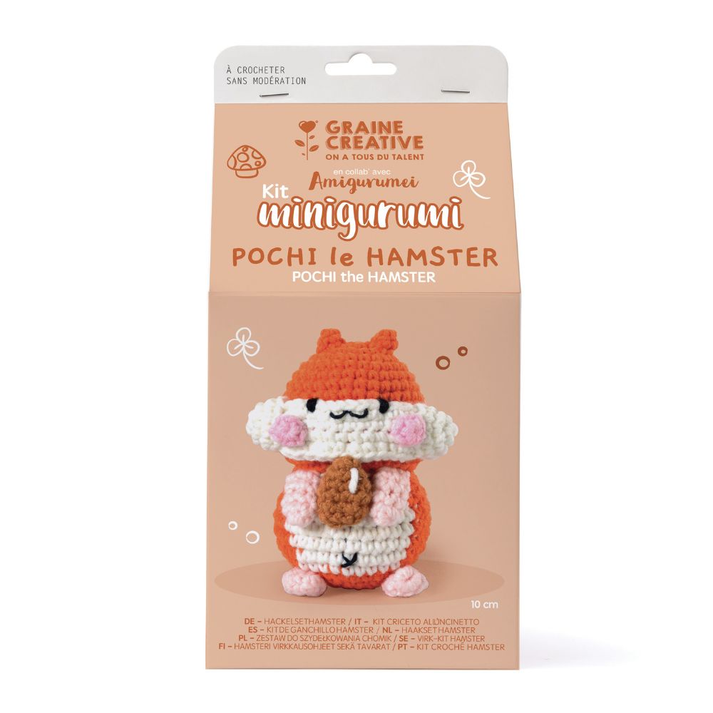 Graine Creative Hamster Mini Amigurumi Kit 100mm