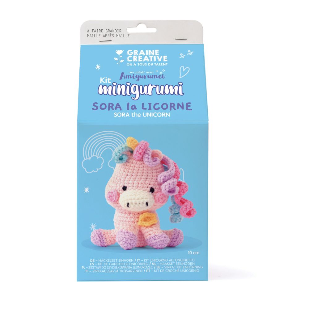 Graine Creative Unicorn Mini Amigurumi Kit 100mm