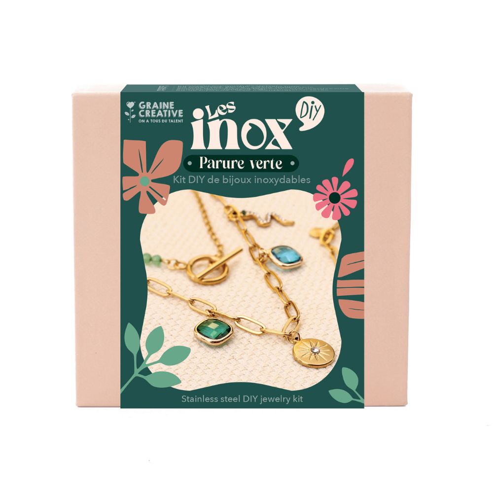 Graine Creative Stainless Steel DIY Jewellery Kit - Green