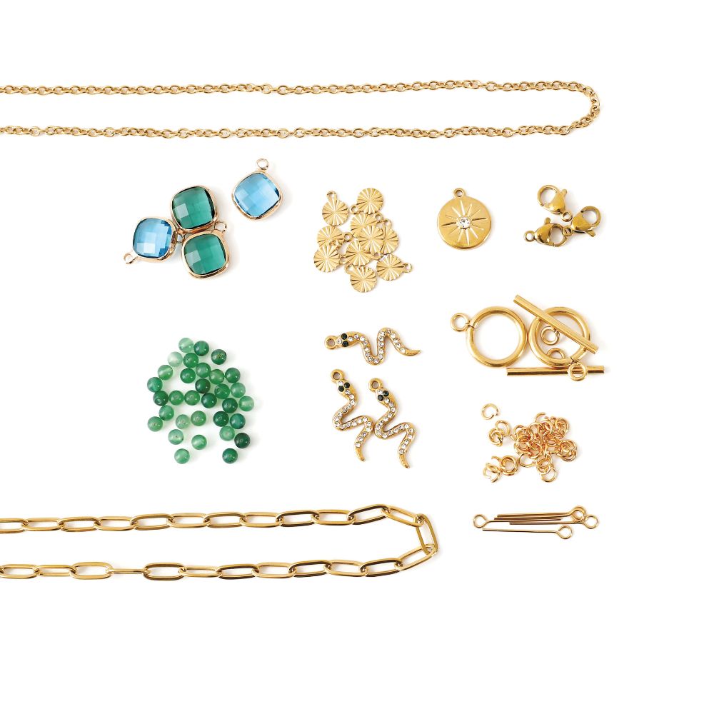 Graine Creative Stainless Steel DIY Jewellery Kit - Green