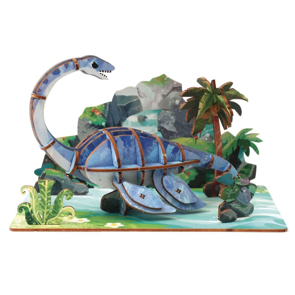 Graine Creative Wooden 3D Model - Plesiosaurus