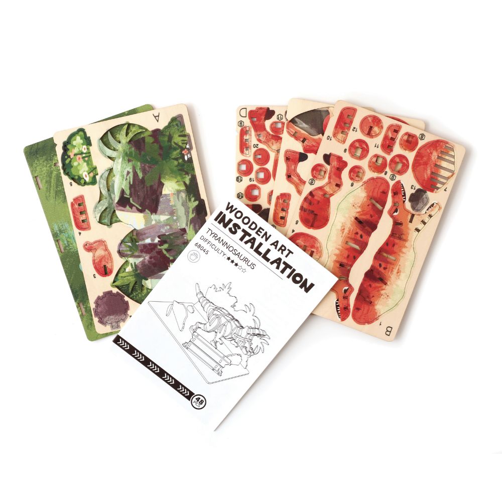 Graine Creative Wooden 3D Model - Tyrannosaurus