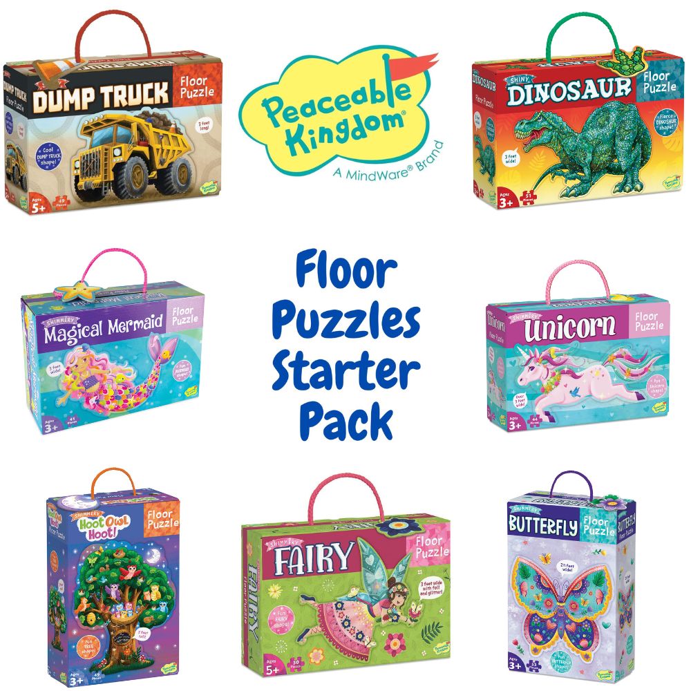 Peaceable Kingdom Floor Puzzles Starter Pack