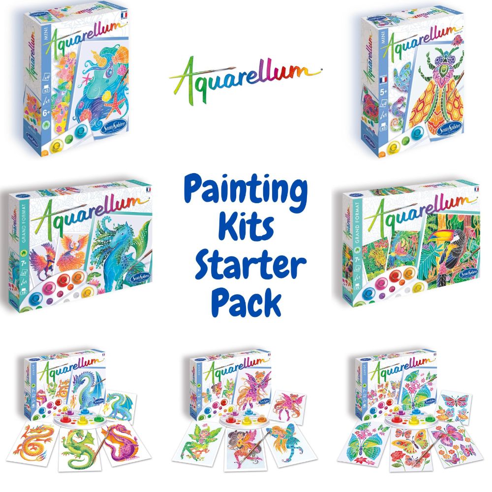 Aquarellum Painting Kits Starter Pack - Painting by Numbers